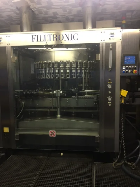 Used MBF Filltronic Wine Filling Machine T 210 for wine bottling lines