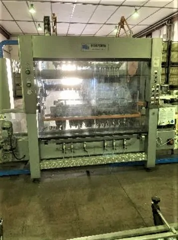 Used Bortolin Kemo fo.c.23.30. Wine Case Packing Monoblock JM 10 for wine bottling lines