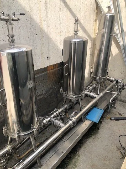 Used Unknown Microfiltration implant Wine Microfiltration System P 15 for wine bottling lines