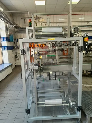 Used NATE NAPACK 800 Shrink Wrapper for Wine Bottling Lines F 83 for wine bottling lines