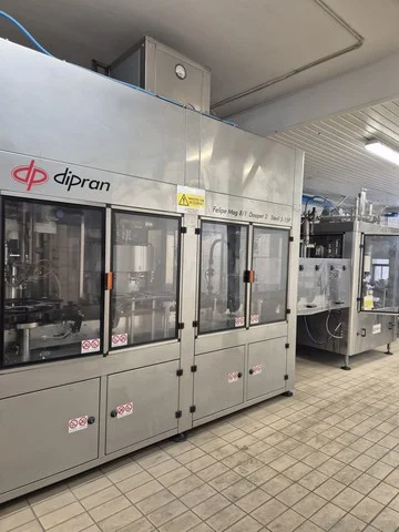 Used Dipran FELIPE MAG 3/8/1 Wine Filling Monoblock QT 762 for wine bottling lines