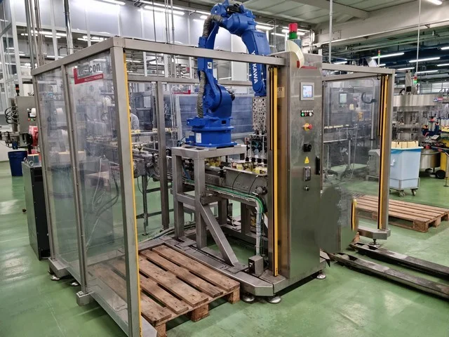 Used Logicon TWO BAYS Palletizer for Wine Bottling Lines R 137 for wine bottling lines