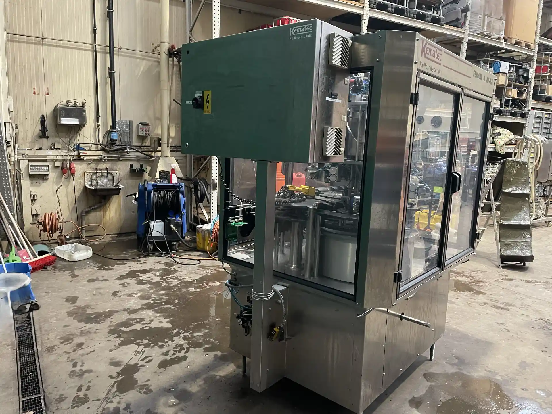 Used Kematec SEKAM 4A-FE-A Wine Capsuling Machine BC 393 for wine bottling lines