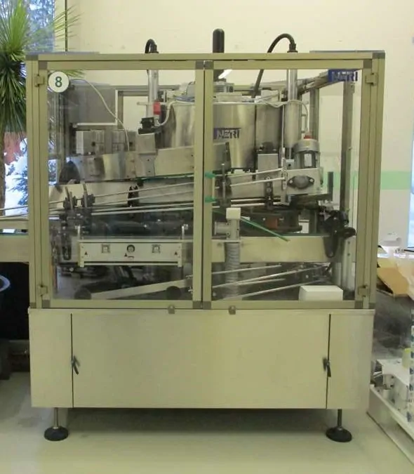 Used Neri Wine Labelling Machine EA 23 for wine bottling lines