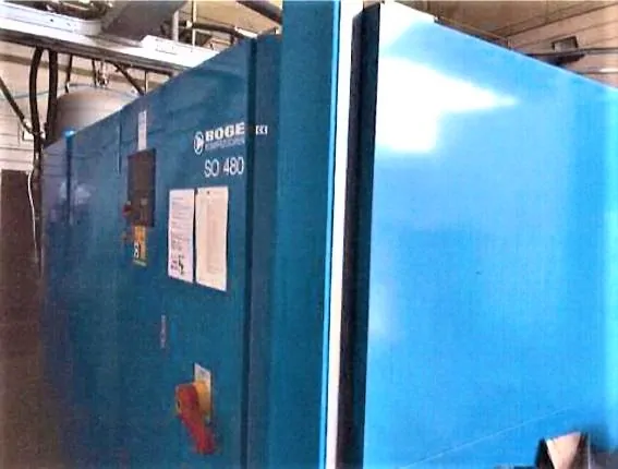 Used Boge so480 Compressor for Bottling Lines WW 19 for wine bottling lines