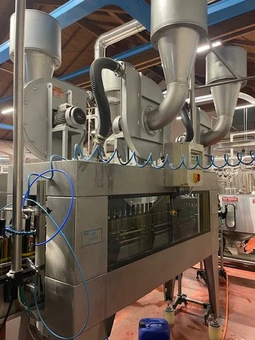 Used Padovan SOOF. 4000B/h 4 VENT. Bottle Washer-Dryer for Wine Bottling Lines M 84 for wine bottling lines