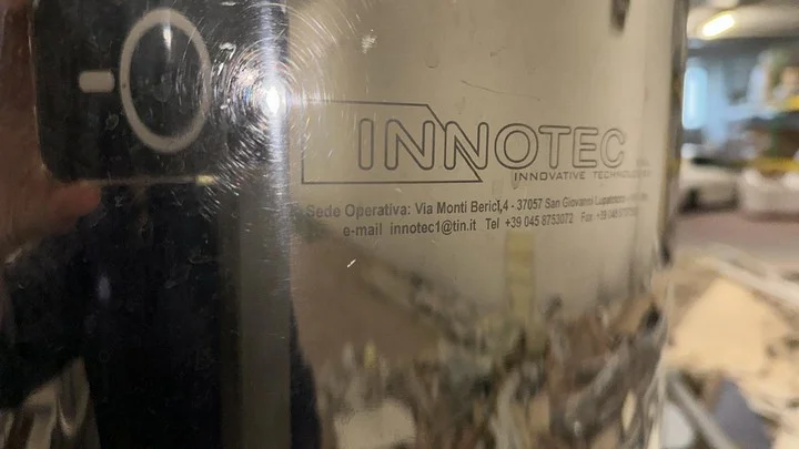 Used Innotec Microfiltration system with CIP Wine Microfiltration System P 24 for wine bottling lines