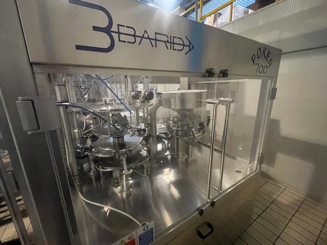 Used BARIDA Poker 7000 Wine Filling Monoblock QT 766 for wine bottling lines