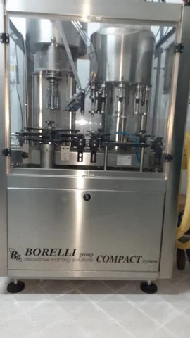 Used Borelli VV 10 MA Wine Filling Monoblock QT 761 for wine bottling lines