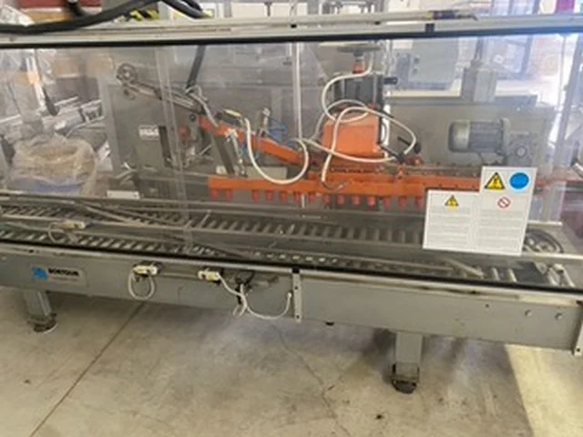 Used Bortolin Kemo Mara H.M. Case Sealer for Wine Bottling Lines C 84 for wine bottling lines