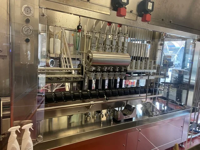 Used GAI MLE6661-CAN-002 Wine Filling Monoblock QT 757 for wine bottling lines