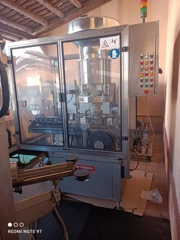 Used Bertolaso Wine Capping Machine X 433 for wine bottling lines